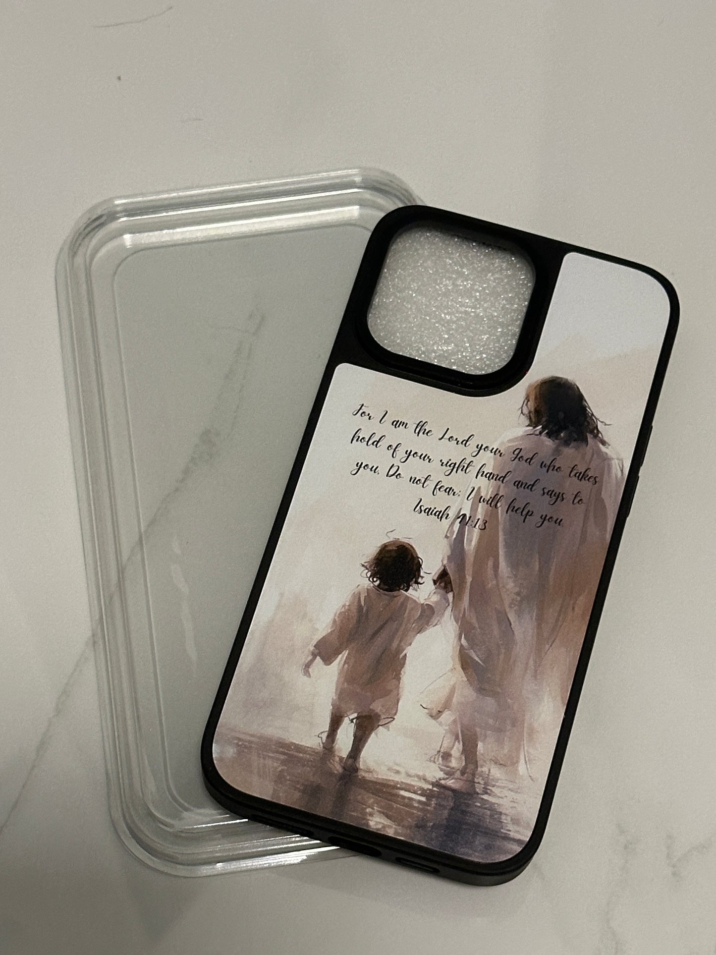 Jesus & me Isaiah 41:14 iPhone case