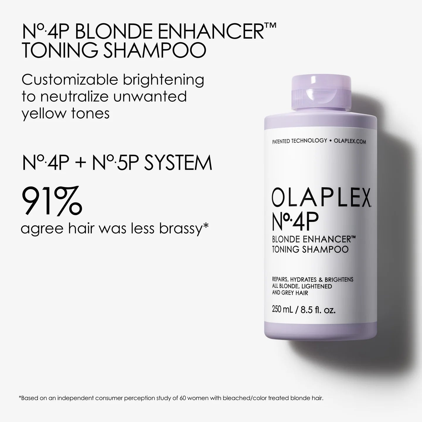 Olaplex No. 4P Blonde Enhancer Toning Shampoo 250ml