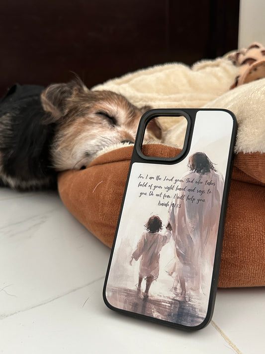 Jesus & me Isaiah 41:14 iPhone case
