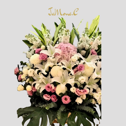 Roses and Chrysanthemums Sympathy Flower 玫瑰菊花